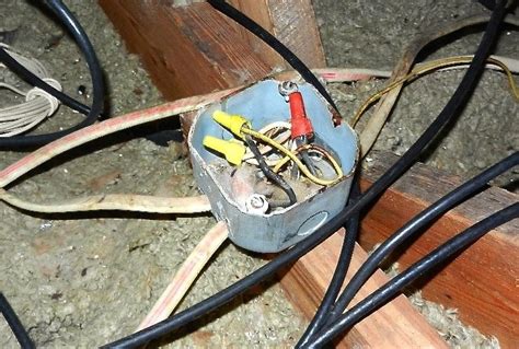 electrical junction box in attic